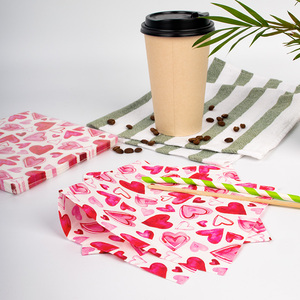 Tùy Chỉnh Cá Nhân Dùng Một Lần 2 Lớp Khăn Ăn Giấy In Báo Giấy Serviettes Cho Cocktail Đồ Uống Bảng Trang Trí Cao Cấp Mô - Product Image 1