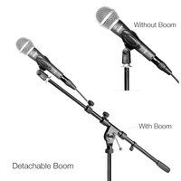 Support de microphone Yinyu MS126 avec base en acier et bras télescopique pour l'enregistrement en studio professionnel