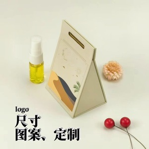 Caja de Regalo Triangular Personalizada de 3 Capas para Difusor de Perfume, 12x7.5x6cm, con Asa y Opción de Logotipo Personalizado para Empaque de Productos de Cuidado de la Piel - Product Image 3
