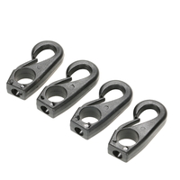 Clip de fixation en nylon pour corde élastique, idéal pour kayak, canoë, corde bungee, ligne de rame, bateau, attache de corde
