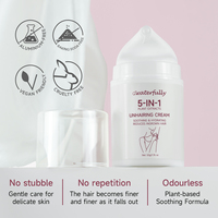 Crème dépilatoire OEM pour femmes, bras et maillot de bain, à l'aloe vera, céramide et niacinamide, douce, repousse lente, sans taches brunes, pour peaux sensibles