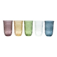 Verres personnalisés pour la décoration de banquets de mariage, verres à eau et à jus colorés, gobelets vintage à motifs floraux, lavables au lave-vaisselle