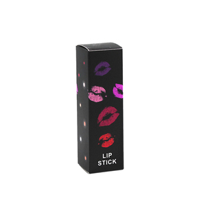 Paquete de Lápiz Labial Clásico con Laminación Brillante, Cierre Tipo Tuck End y Tipografía Elegante para una Presentación de Marca Cosmética Atemporal - Product Image 1