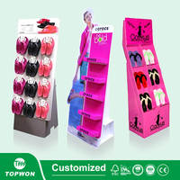 Support d'affichage en carton pour pantoufles, bandeaux, tongs, bandeaux pour cheveux, soutien-gorge, ceinture, bandeaux, support d'affichage pour pantoufles