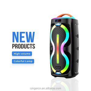 Altavoz Bluetooth Portátil Inalámbrico para Exteriores ABS-6201 Nuevo de 2*6.5 Pulgadas con Sonido Estéreo Real, Luces RGB, Karaoke para Fiestas - Product Image 4