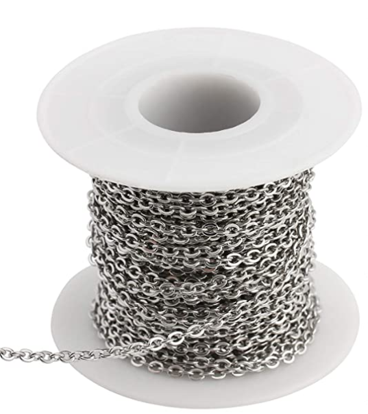 Stainless Steel Round Cable Chain for Necklace Making, Custom Color Fashion Body Chain Making Fittings DIY Jewelry Chain by Roll