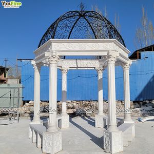 Villa junto a la piscina o Hotel <span class=keywords><strong>de</strong></span> lujo Decoración contemporánea al aire libre Mármol Gazebo moderno - Product Image 6