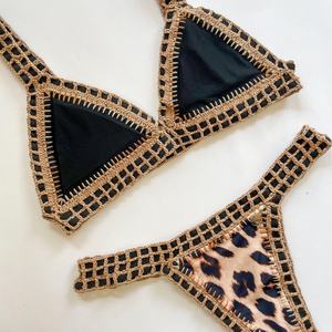 Traje de Baño de Una Pieza Hecho a Mano con Malla Calada y Ganchillo, Tallas Grandes, para Mujer - Product Image 2