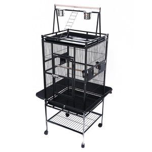 Commercio all'ingrosso di lusso interattivo in ferro gabbie per uccelli a prova di schizzi solido modello in metallo casette per uccelli di medie dimensioni per pappagalli bottone - Product Image 4