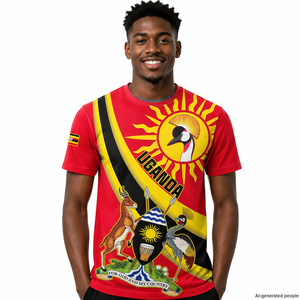 T-shirt personalizzata dell'Uganda per il Giorno dell'Indipendenza del 9 <span class=keywords><strong>ottobre</strong></span> 1962, T-shirt con motivo africano, T-shirt da uomo alla moda - Product Image 5