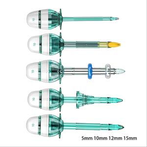 Kit de Trócares Ópticos Desechables con Punta Afilada de 5/10/12/15 mm, Trócar Laparoscópico Hasson sin Cuchilla de 100 mm y 150 mm con Punta Cega - Product Image 5