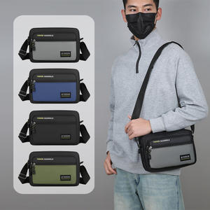 FASHION XIUXIANXILIE Sac à bandoulière pour homme en nylon vert militaire, grande capacité, pour les déplacements professionnels - Product Image 2