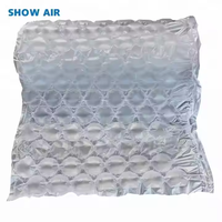 Rouleau de film à bulles d'air industriel PE et HDPE enveloppe de colonne gonflable avec pompe à air pour protecteur de bouteille de vin emballage d'expédition de douane