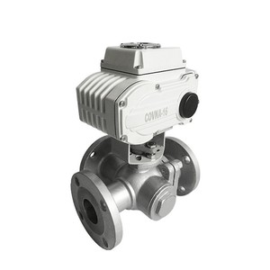 COVNA DN500 Válvula de bola de 20 pulgadas de 3 vías tipo V con actuador de alta regulación - Product Image 6