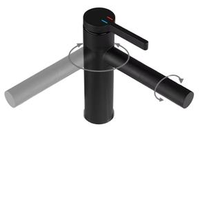 Robinet multifonctionnel moderne pour évier de salle de bains et de cuisine chaud et froid Robinet électrique rotatif extractible en cuivre pour vente à chaud - Product Image 1