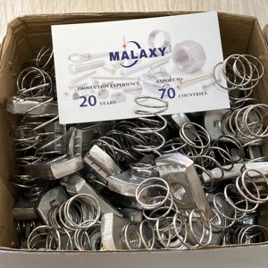 Malaxy bán buôn tùy chỉnh kênh mùa xuân Nut bán chạy nhất kim loại mùa xuân Nut kênh <span class=keywords><strong>Nuts</strong></span> - Product Image 2