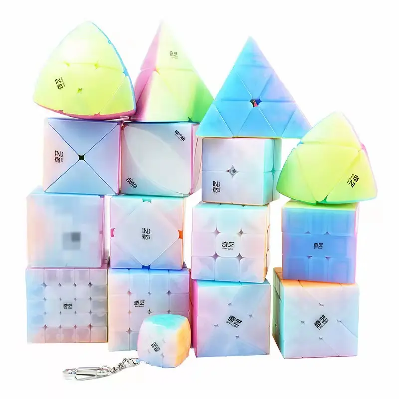 3x3 Speed Cube Jelly 3x3x3 Magic Cube Puzzles Transparente Cor Pastel