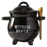 Tazón de Sopa de Cerámica con Diseño de Bruja Mágica, Tarro para Dulces, Galletas y Azúcar, Decoración de Halloween, Marca OEM