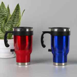 Vasos Eléctricos para Calentar Bebidas en el Auto, Modernos y Creativos, de Doble Pared, Acero Inoxidable, Aislamiento al Vacío, Antiderrames, Regalo para Viajes y Uso al Aire Libre - Product Image 3