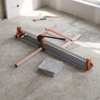 Coupe-carreaux manuel industriel avec règle de guidage en aluminium, outils de carrelage pour carreaux de céramique grand format