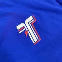 Fabricant OEM, survêtement décontracté réversible, écologique, grande taille, coupe-vent, avec logo personnalisé, design imprimé, bleu sport, pour homme