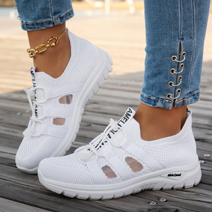 <span class=keywords><strong>Zapatillas</strong></span> Deportivas de Malla Transpirable para <span class=keywords><strong>Mujer</strong></span>, <span class=keywords><strong>Zapatillas</strong></span> de Running de Tejido Elástico, Calzado Ligero y Acolchado, Tallas Grandes - Product Image 5