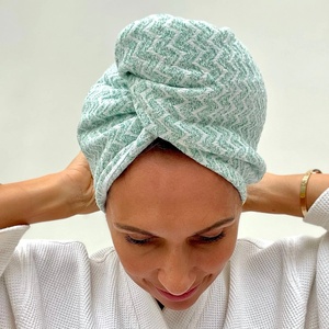 Toalla <span class=keywords><strong>turbante</strong></span> de secado rápido para cabello rizado, toalla de microfibra suave para spa, ideal para regalo o viaje. - Product Image 3