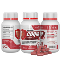 CoQ10 Premium 60 mg Vitamine B3 100 mg Extrait de Riz Rouge Fermenté Sain pour le Cœur Améliore l'Immunité Antioxydant 60 Capsules/Bouteille 2