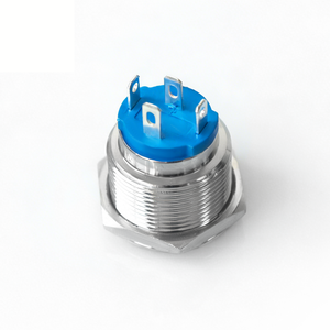 16mm Anlık 1NO <span class=keywords><strong>12V</strong></span> IP65 Su Geçirmez LED Işıklı Metal Buton Anahtarları PIN Terminalleri ile 2A - Product Image 5