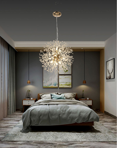 タンポポクリスタルシャンデリアモダンデコレーションホタルLEDペンダントハンギングライトホームまたはホテル用 - Product Image 4