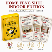 Cartes à Jouer Éducatives Personnalisées pour la Maison, Feng Shui Intérieur, OEM ODM, Coins Arrondis, Écologiques, Durables, Boîte en Papier Keji FS pour la Famille