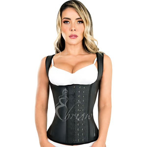 Neo látex cintura Cincher entrenador Sauna chaleco sudor 3 ganchos Fajas Colombianas Reductoras Chaleco Shapewear - Product Image 4