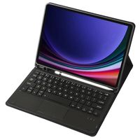 Casing Keyboard Nirkabel Magnetik dengan Touchpad untuk Samsung Galaxy Tab S10 FE/S9 FE 10.9 inci/S9 11 inci SM-X710 X716B SM-X510 SM-X516