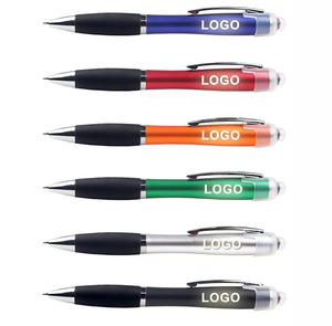 Stylet publicitaire en plastique de qualité avec écran tactile, design stylo bille LED laser, personnalisable avec logo lumineux, vente en gros - Product Image 4