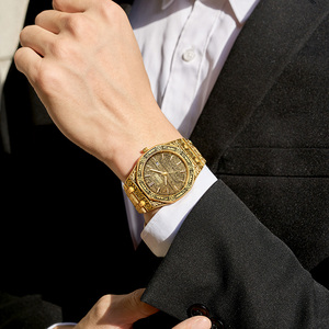 Relojes de Oro para Hombre Marca ONOLA Reloj de Pulsera de Negocios Resistente al Agua Relojes de Lujo para Hombre Relojes de Cuarzo al por Mayor para Hombre ON3812 - Product Image 2