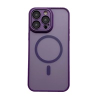 Coque de téléphone magnétique givrée en PC pour iPhone 17 Pro Max, finition mate, protection intégrale anti-chute, protection d'objectif d'appareil photo 16E