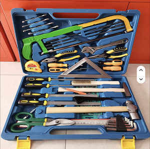 Juego de Herramientas para el Hogar, Juego de Herramientas para Trabajar la Madera y Electricidad, WT-55-CS, Herramientas de Acero al Carbono Duraderas y Resistentes al Óxido para Trabajos de Confianza - Product Image 1