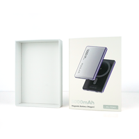 Shenzhen personnalisé imprimé banque de puissance blanc carton boîte de papier tiroir coulissant boîte-cadeau pour boîte de pakcgaing électronique avec manchon