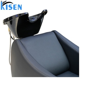 Kisen Hair Wash Simple Chair Shampoo Bed Black Back Wash Unit Salon Barbershop Furniture US Market in Stock on Sale - Product Image 6