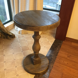 Solido americano francese retrò Do vecchio tavolo da pranzo in legno e sedia mobili soggiorno tavolo tavolo quadrato europeo - Product Image 4