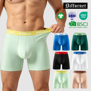 <span class=keywords><strong>Calzoncillos</strong></span> Boxer para Hombre, Ideales para Viajes, Hechos con <span class=keywords><strong>Tela</strong></span> <span class=keywords><strong>de</strong></span> Algodón <span class=keywords><strong>de</strong></span> Secado Rápido y Absorbente, Ropa Interior Portátil para Viajes <span class=keywords><strong>de</strong></span> Negocios - Product Image 1