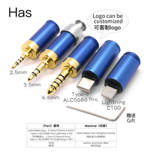 HAKUGEI AC Nuovissimo adattatore <span class=keywords><strong>per</strong></span> auricolari stereo placcato in oro con connettori audio bilanciati <span class=keywords><strong>per</strong></span> <span class=keywords><strong>cuffie</strong></span> - Product Image 2