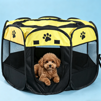 YueChong Cage Octogonale Portable pour Chat / Boîte de Travail pour Chat Anti-Rayures, Tente Clôture pour Animaux Pliable, Cage pour Chien et Chat