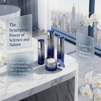 Kit de Soins Visage Quotidien Anti-Âge et Raffermissant aux Herbes, Peptides d'Orchidée et Ergothionéine pour Peaux Fatiguées et Ternes – Soin Rafraîchissant pour Femme