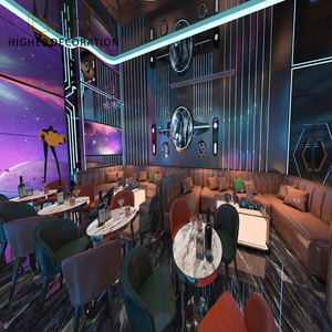 ชุดโต๊ะในบาร์และคาเฟ่แบบหรูหราเซตโต๊ะโซฟาและบาร์ร้านอาหารดีไซน์ภายในสำหรับการรับประทานอาหาร - Product Image 4