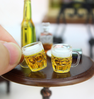 1PCS 1/6 1/12 Maison de Poupée Simulation Miniature Mini bière modèle Décor