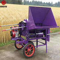 Décortiqueuse de riz à gros calibre, machine domestique haute performance, petite décortiqueuse mobile pour blé, millet, sorgho et soja, très vendue