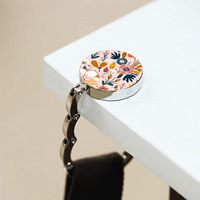 Bosketo Crochet de table pliable en résine pour sac à main, support de sac pour femme, collection de crochets de bureau pour sacs