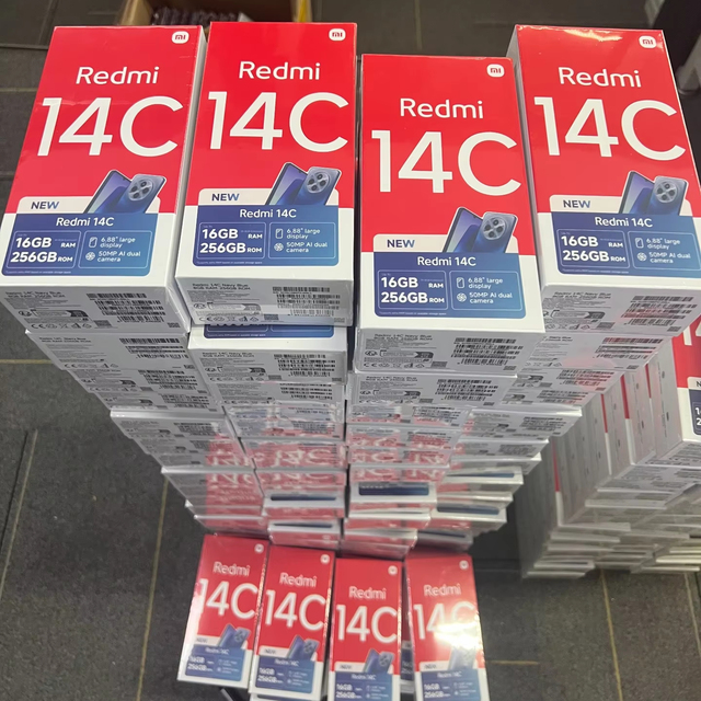 XIAOMI Redmi 14C 6.88\" Large Screen 5160mAh Battery 18W Fast Charging Octa Core 4G LTE Phone French Operating Language