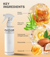 Spray revitalisant hydratant et anti-frisottis pour cheveux bouclés, enrichi au collagène végétalien et au miel, sans rinçage, non collant, OEM/ODM